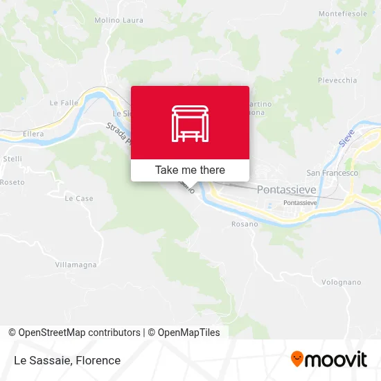 Le Sassaie map