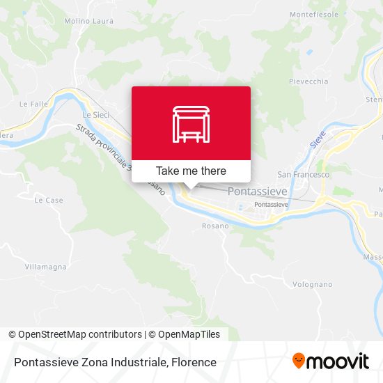 Pontassieve Zona Industriale map