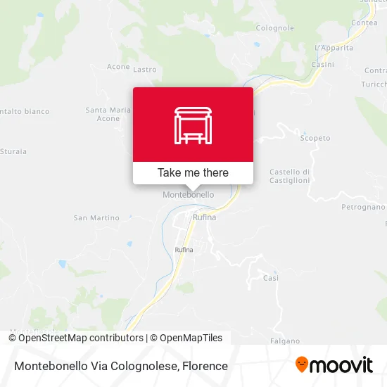 Montebonello Via Colognolese map