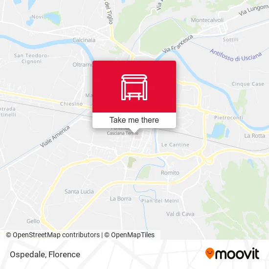 Ospedale map
