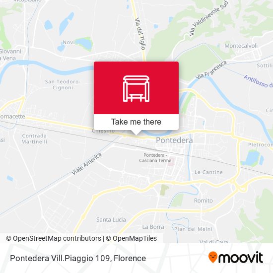 Pontedera Vill.Piaggio 109 map
