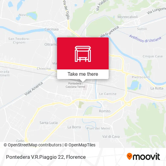 Pontedera V.R.Piaggio 22 map