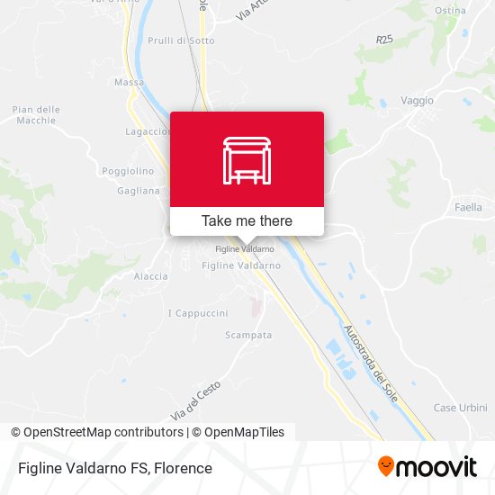 Figline Valdarno FS map