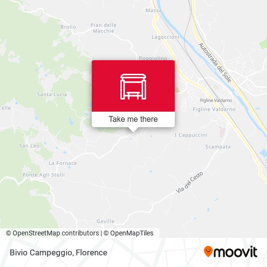 Bivio Campeggio map