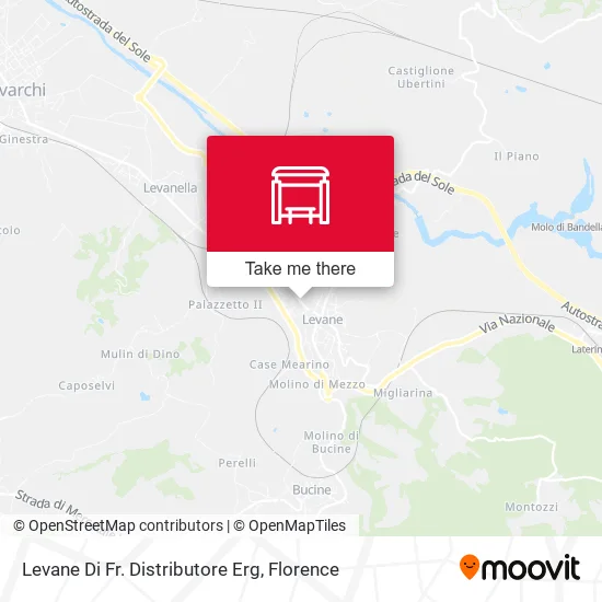 Levane Di Fr. Distributore Erg map