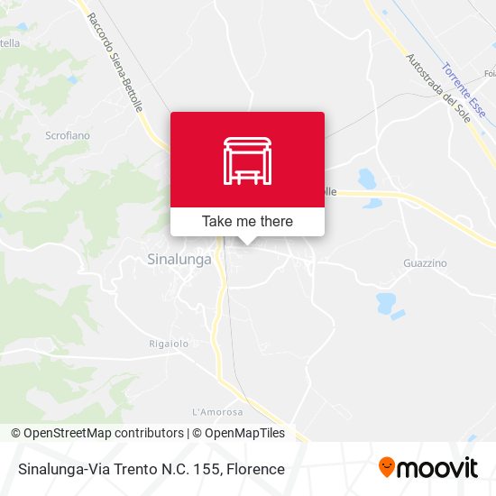 Sinalunga-Via Trento N.C. 155 map