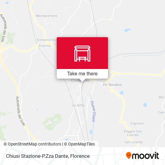 Chiusi Stazione-P.Zza Dante map