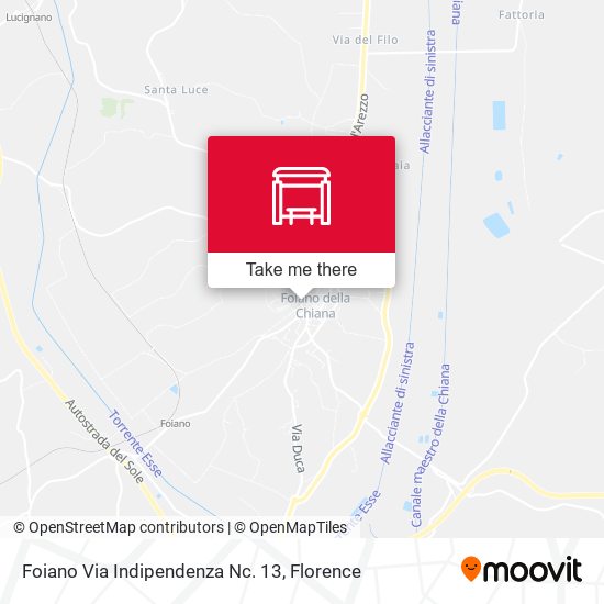 Foiano Via Indipendenza Nc. 13 map