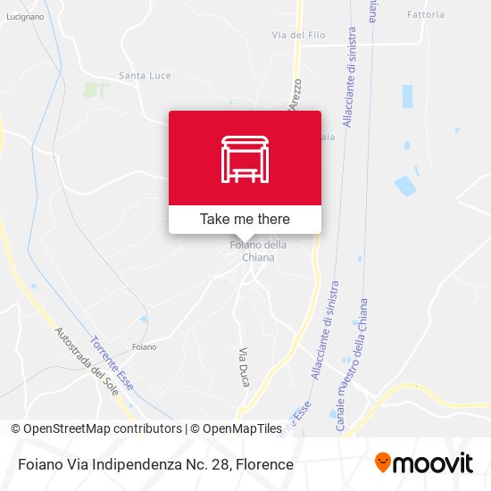 Foiano Via Indipendenza Nc. 28 map
