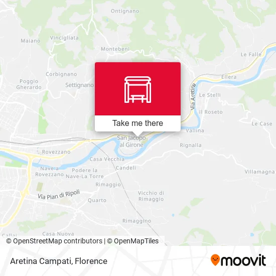 Aretina Campati map