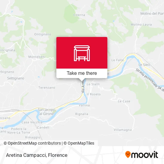 Aretina Campacci map