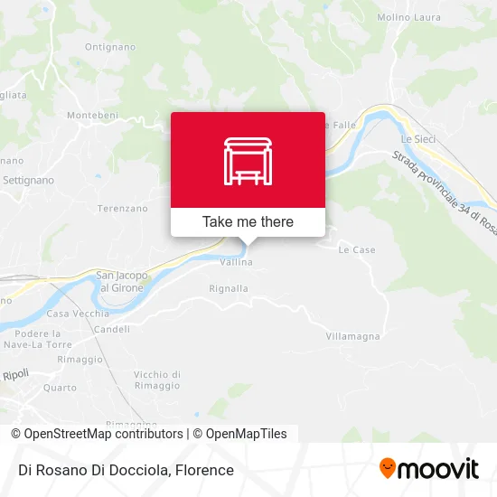 Rosano di Docciola map