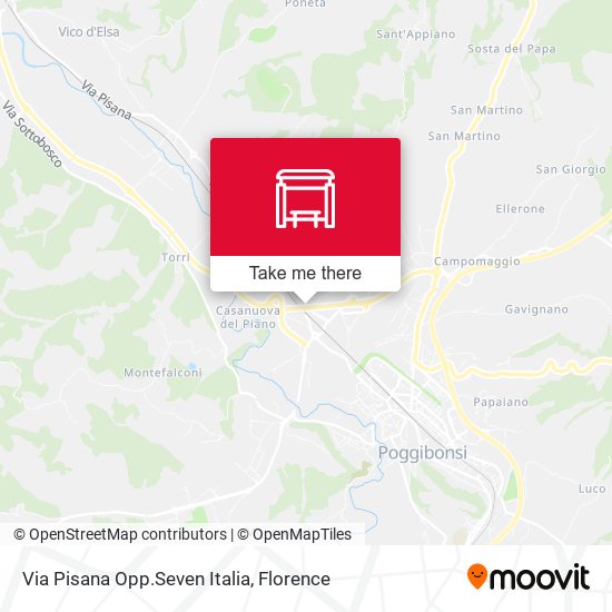 Via Pisana Opp.Seven Italia map