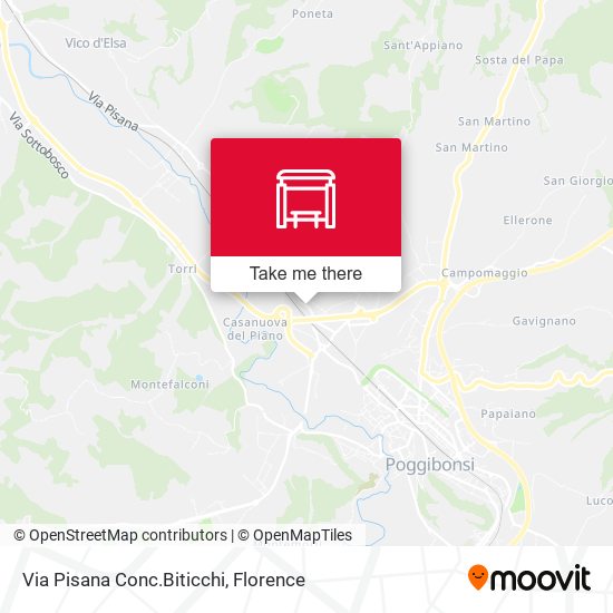 Via Pisana Conc.Biticchi map
