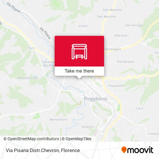Via Pisana Distr.Chevron map