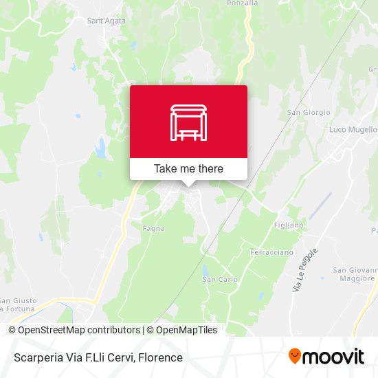 Scarperia Via F.Lli Cervi map