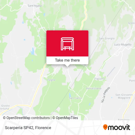 Scarperia SP42 map