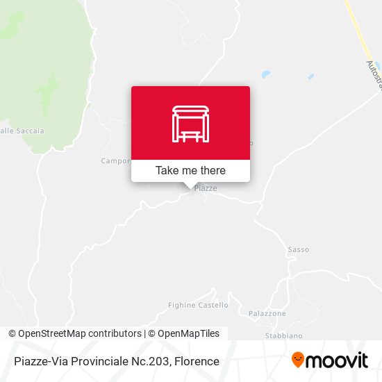Piazze-Via Provinciale Nc.203 map