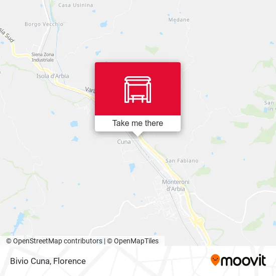 Bivio Cuna map