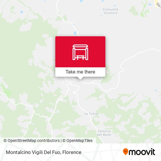 Montalcino Vigili Del Fuo map