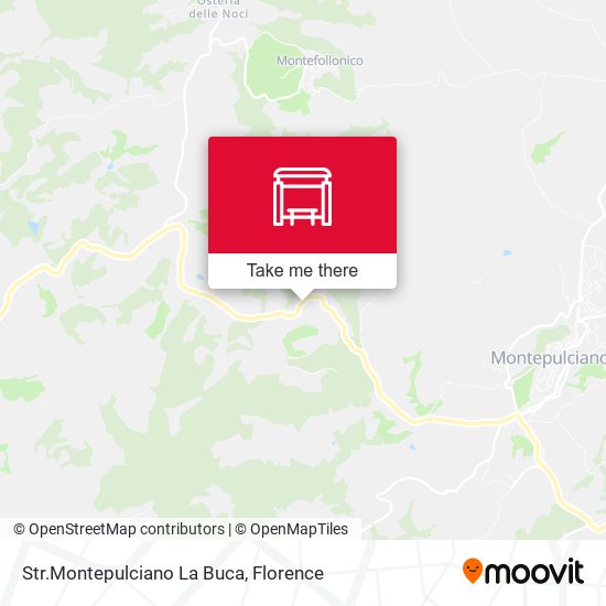 Str.Montepulciano La Buca map