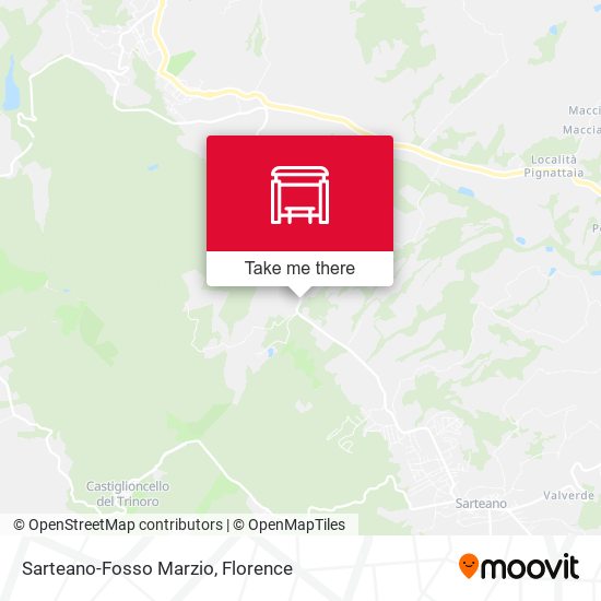 Sarteano-Fosso Marzio map