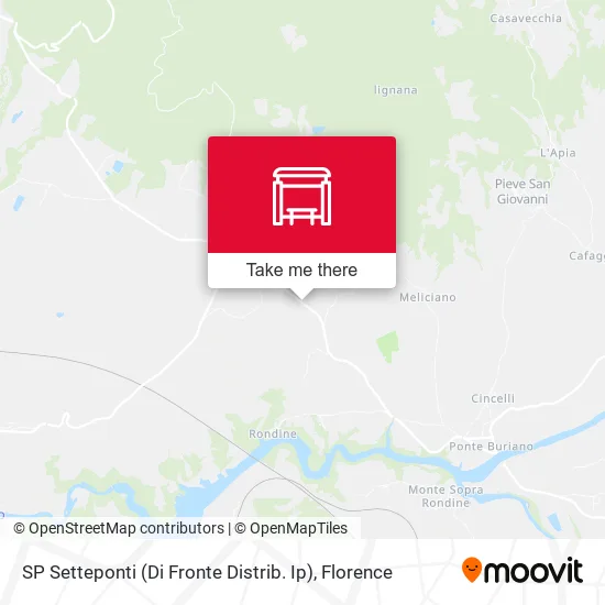 SP Setteponti (Di Fronte Distrib. Ip) map