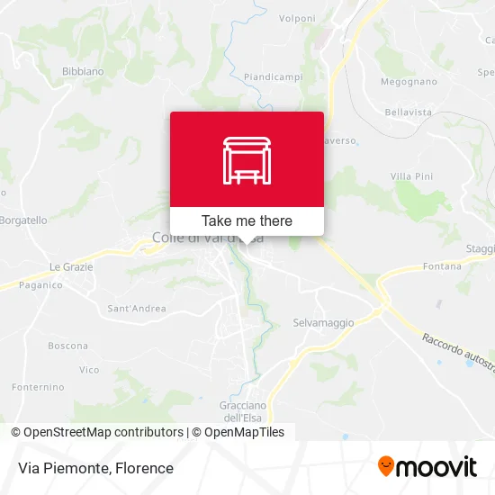 Via Piemonte map
