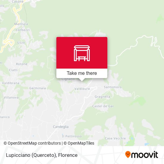 Lupicciano (Querceto) map