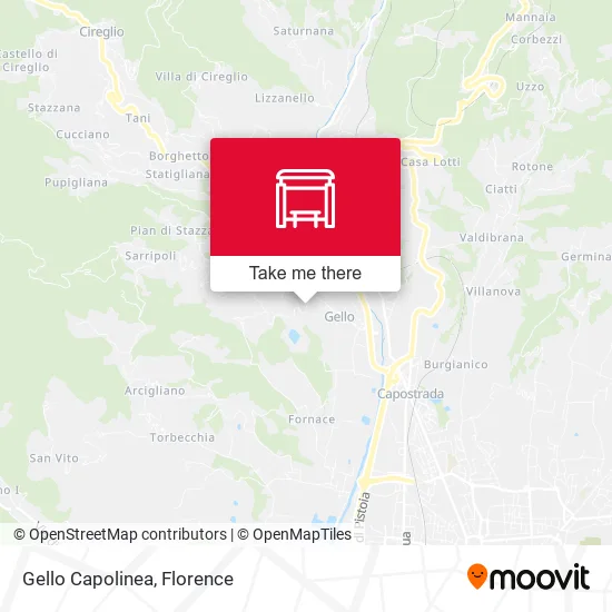 Gello Capolinea map