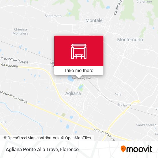 Agliana Ponte Alla Trave map