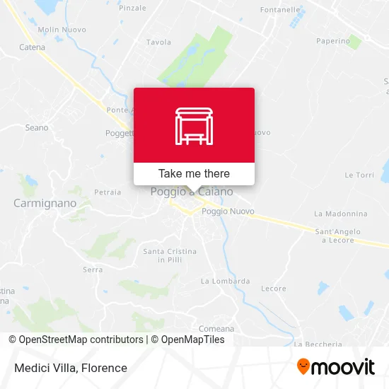 Medici Villa map