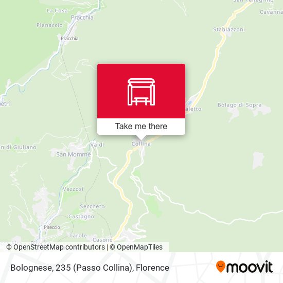 Bolognese, 235  (Passo Collina) map