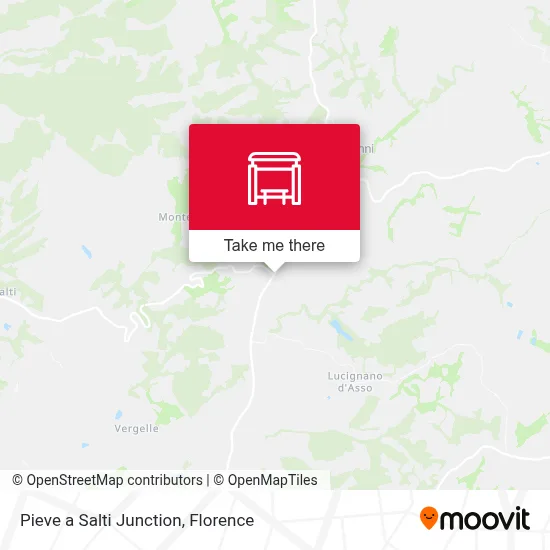Pieve a Salti Junction map