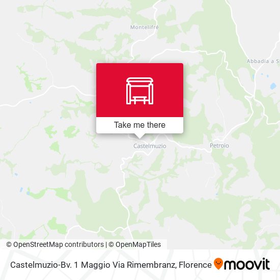 Castelmuzio-Bv. 1 Maggio Via Rimembranz map