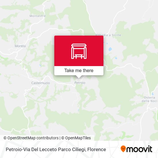 Petroio-Via Del Lecceto Parco Ciliegi map