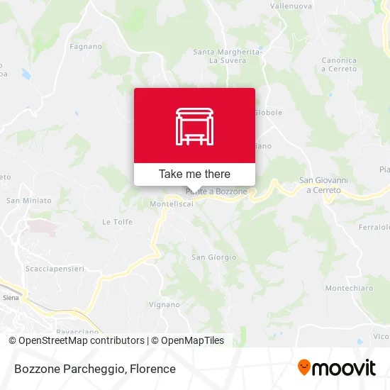 Bozzone Parcheggio map