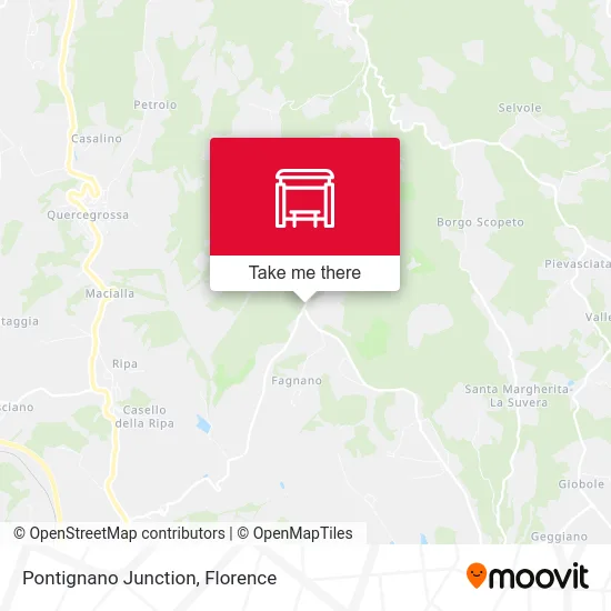 Pontignano Junction map