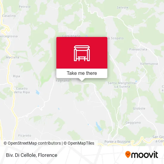 Biv. Di Cellole map