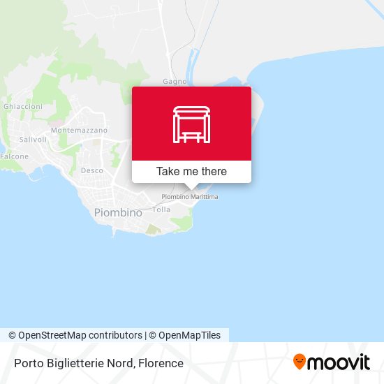 Porto Biglietterie Nord map