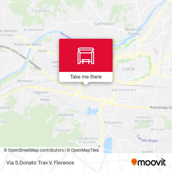 Via S.Donato Trav.V map