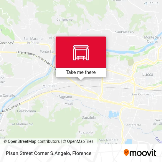 Pisan Street Corner S.Angelo map