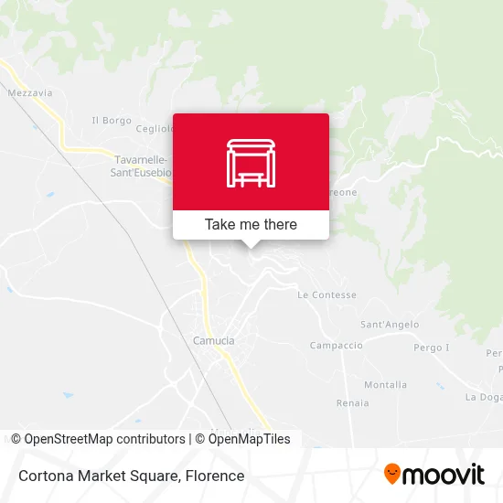 Cortona Market Square map
