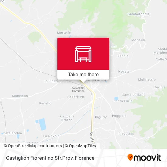 Castiglion Fiorentino Str.Prov map