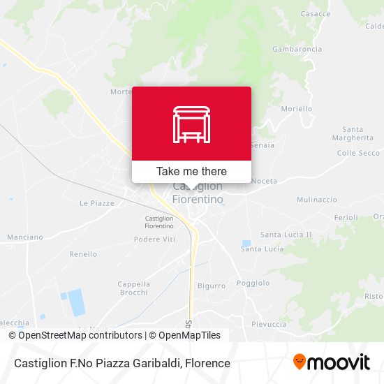 Castiglion F.No Piazza Garibaldi map