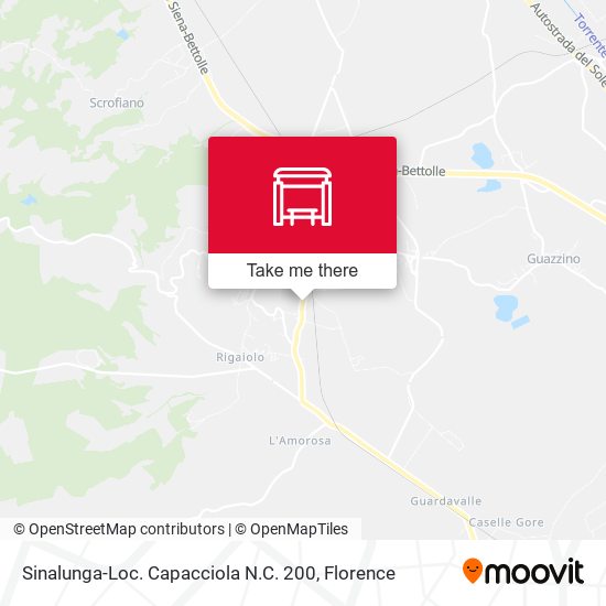 Sinalunga-Loc. Capacciola N.C. 200 map