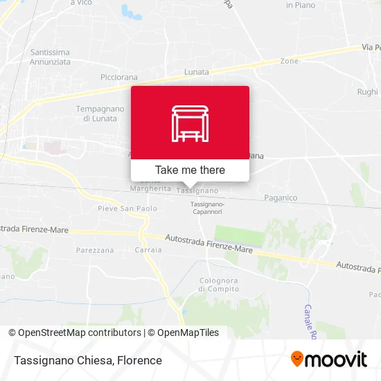 Tassignano Chiesa map