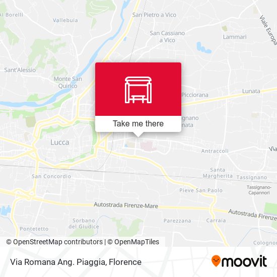 Via Romana Ang. Piaggia map