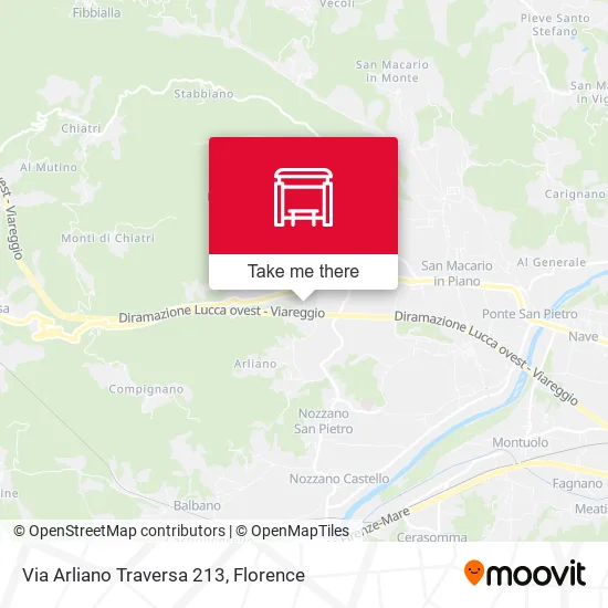 Via Arliano Traversa 213 map