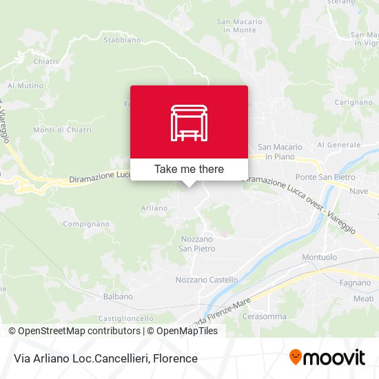 Via Arliano Loc.Cancellieri map